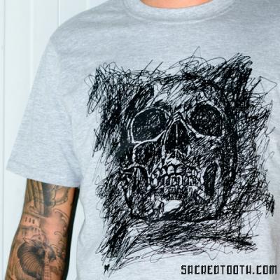 Doodle Skull Tshirt Art By Anexitilon For The Sacred Tooth Brand