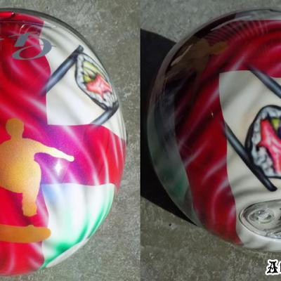 British Theme Airbrush Art Helmet By Anexitilon