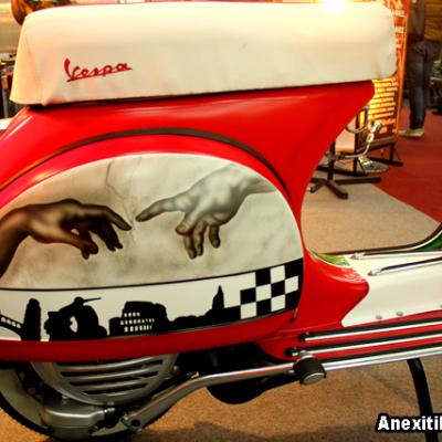 Italian Vespa Airbrushing By Savvas Koureas Classic Customization Cyprus