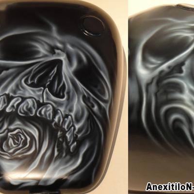 Skullrose By Savvas Koureas 7 2014 Rock Airbrushing