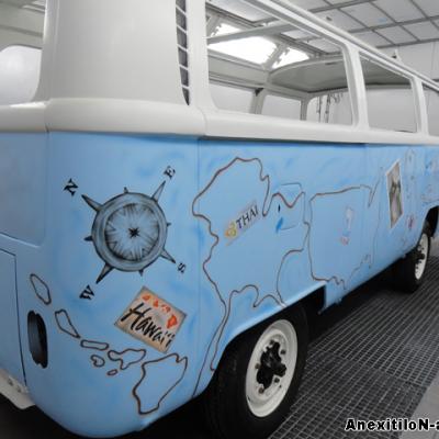 Vw Camper Van Airbrushing By S. Koureas Www.anexitilon Art.com Custom Painting Nicosia