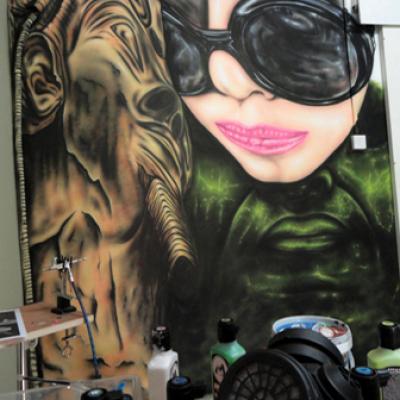 Wallpainting Airbrush Process In Nicosia