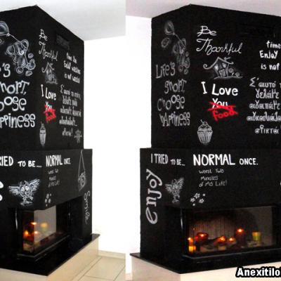 Chalkboard Art Mural By Savvas Koureas Cyprus