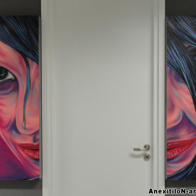 Face Mural Art By S. Koureas Www.anexitilon Art.com Crm.com Cyprus Offices