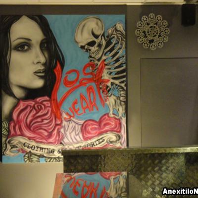 Lost Wear Store Art Mural By Savvas Koureas Airbrush Art Painting Nicosia