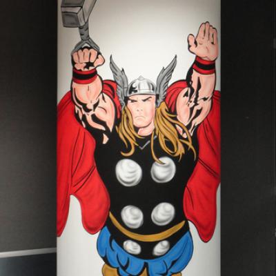 Thor Comic Wallpainting By S. Koureas Www.anexitilon Art.com Crm.com Nicosia Offices