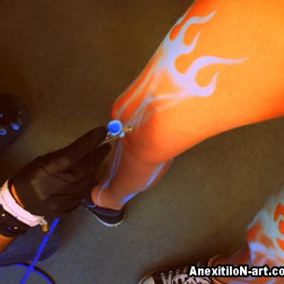 Legs Airbrushing By Anexitilon