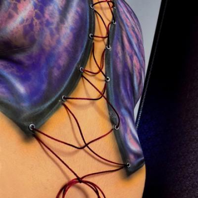 Photorealistic Body Art Airbrushing By Anexitilon