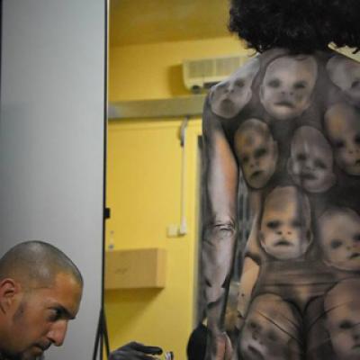 Realistic Airbrush Body Art By Anexitilon