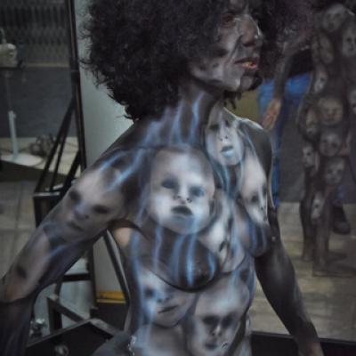 Theatrical Airbrush Body Canvas Body Art By Anexitilon
