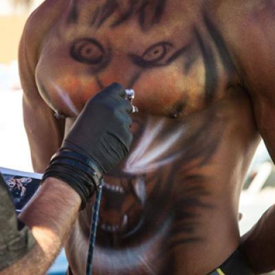 Wild Animan Bodypainting Body Art By Anexitilon