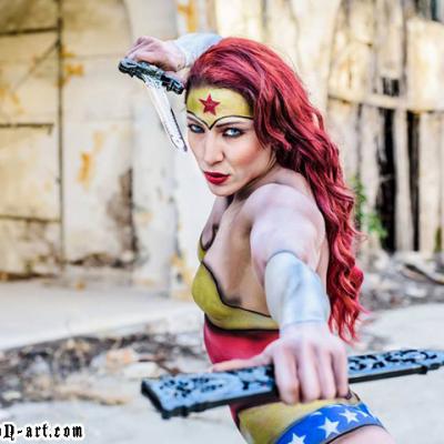 Wonderwoman Comics Character Body Art By Anexitilon