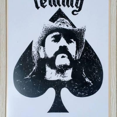 Lemmy Of Motorhead Handmade Poster By Anexitilon Savvas Koureas