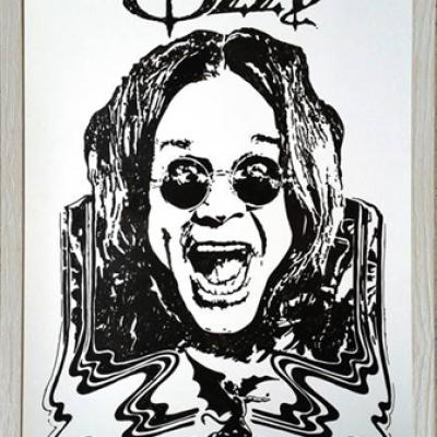 Ozzy Osbourne Old Schoolhandmade Poster Art By Anexitilon Savvas Koureas