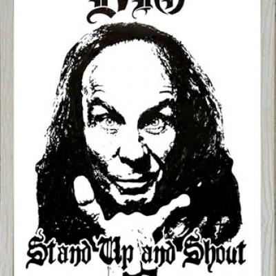 Ronnie James Dio Handmade Poster Art By Anexitilon Savvas Koureas