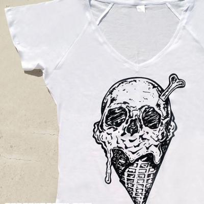 Skull Ice Cream Art By Anexitilon For The Sacred Tooth Brand
