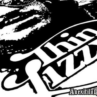 Thin Lizzy Handmade Ink Poster Art By Anexitilon Savvas Koureas